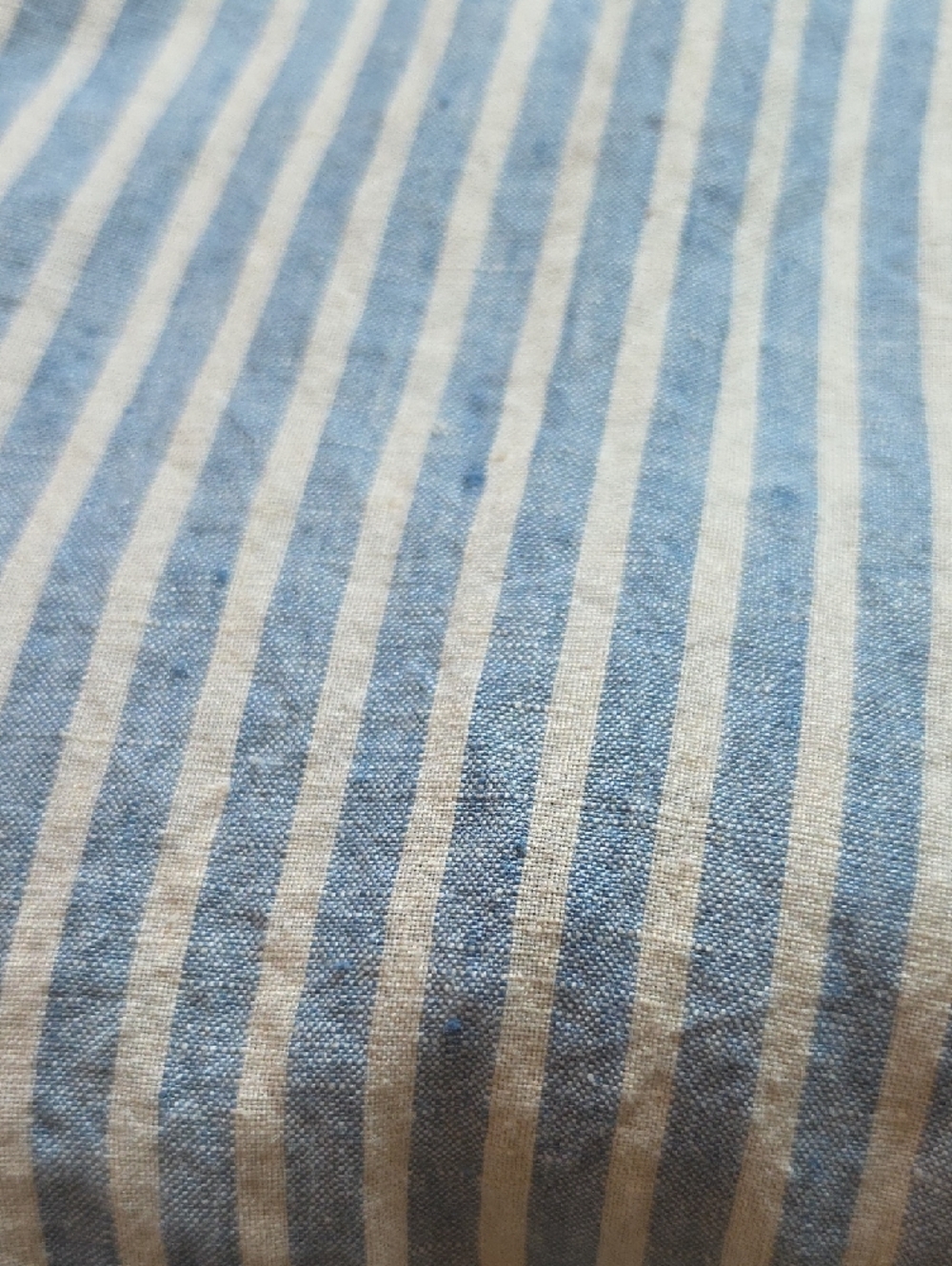 RALPH LAUREN | Blue White Stripe Logo Pocket Roll Tab Maxi Shirt Dress | 6 - Picture 11 of 12